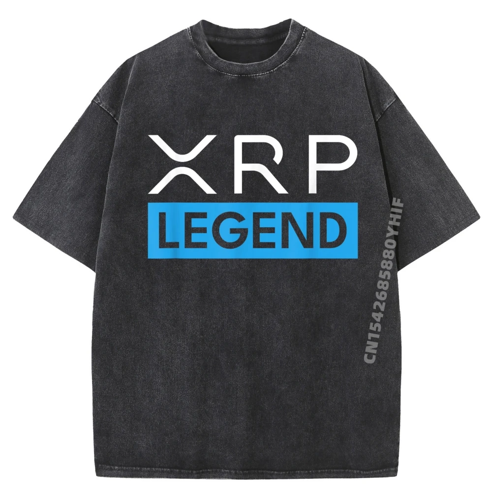 

Мужские футболки с рисунком Xrp Crypto Legend, одежда, дышащая мужская рубашка, футболки с принтом, мужская минималистичная стираная одежда