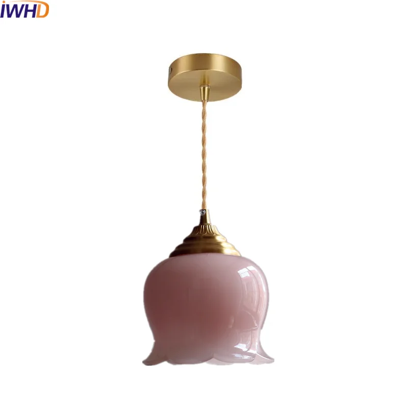 Imagem -01 - Iwhd-nordic Modern Led Pendant Light Glass Copper Fixtures Home Loft Decor Quarto Cozinha Bar Varanda Luzes de Suspensão Luminária iwhd nordic modern led pendant light glass copper fixtures home loft decor quarto cozinha bar varanda luzes de suspensao luminaria 01