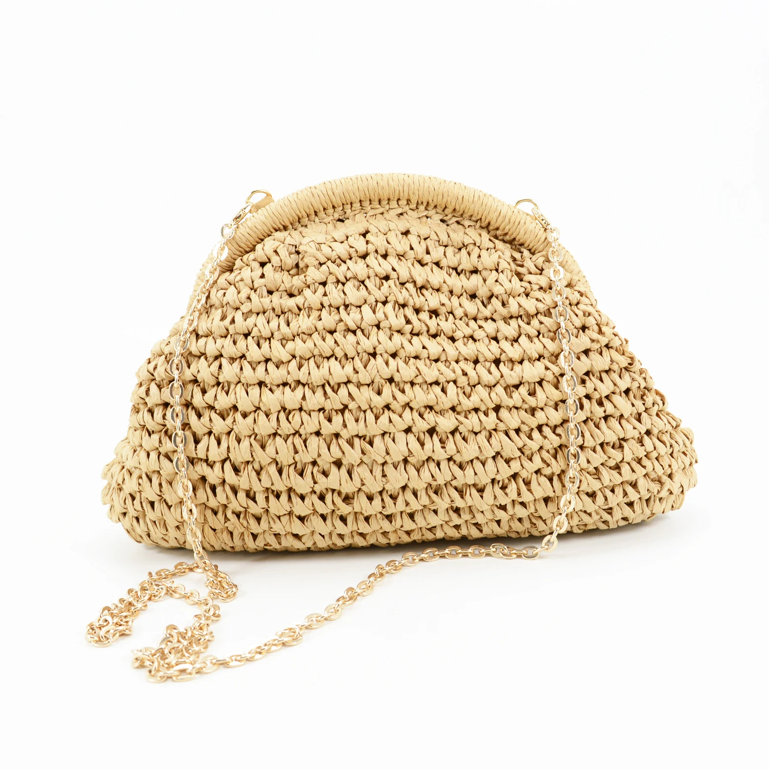 handmade crochet fibra natural clutch 01