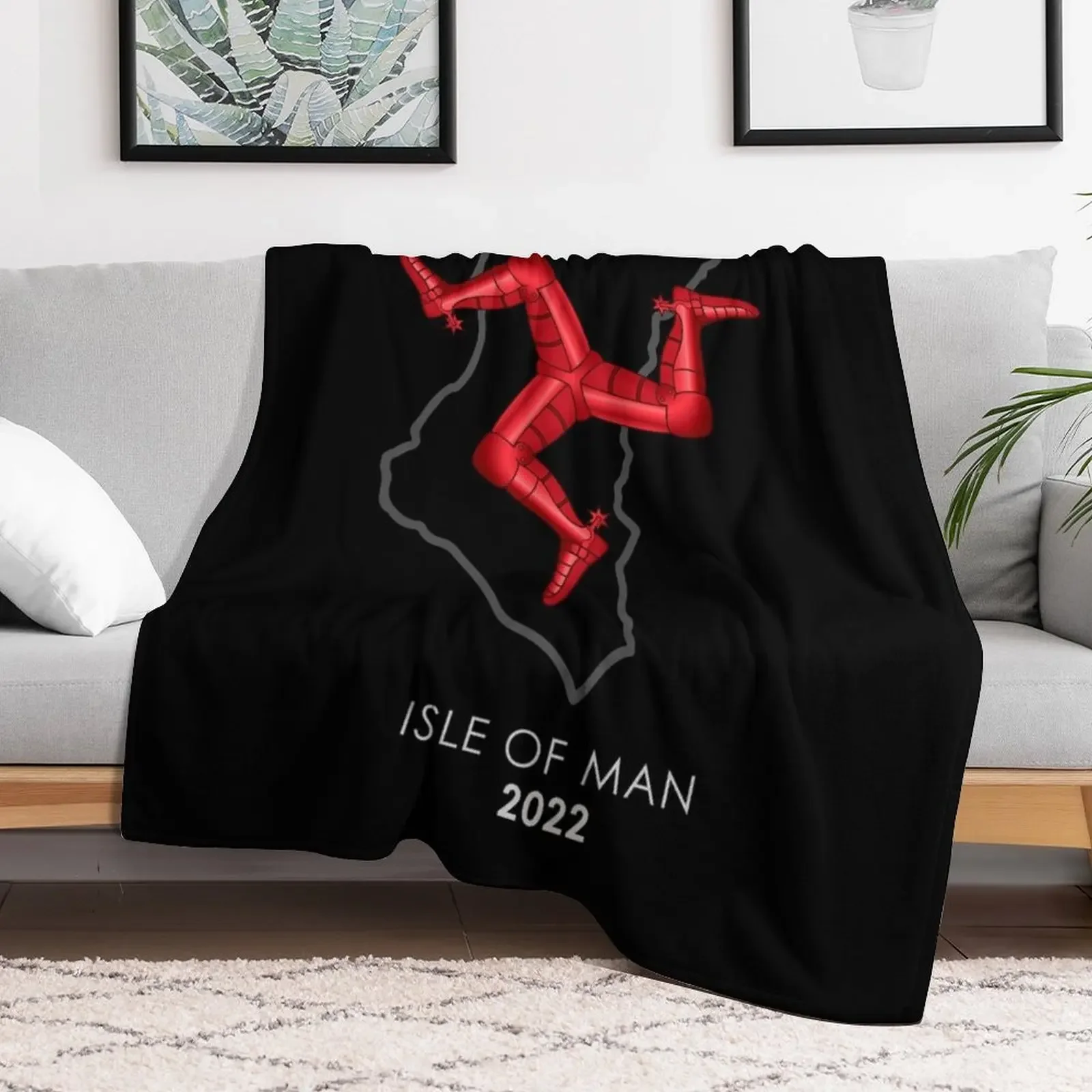 Isle of Man 2022 Throw Blanket Sofa Throw christmas gifts Soft Plush Plaid Beautifuls Blankets