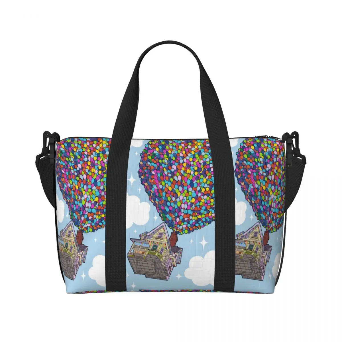 Custom UP Groceries Tote Shopping Bags Women Big Capacity Gym Beach Travel Bags