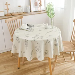 Round Table Cloth Farmhouse Table Top for Home Decor Kitchen Holiday Party Dining Table Printing for Outdoor and Indoor Use