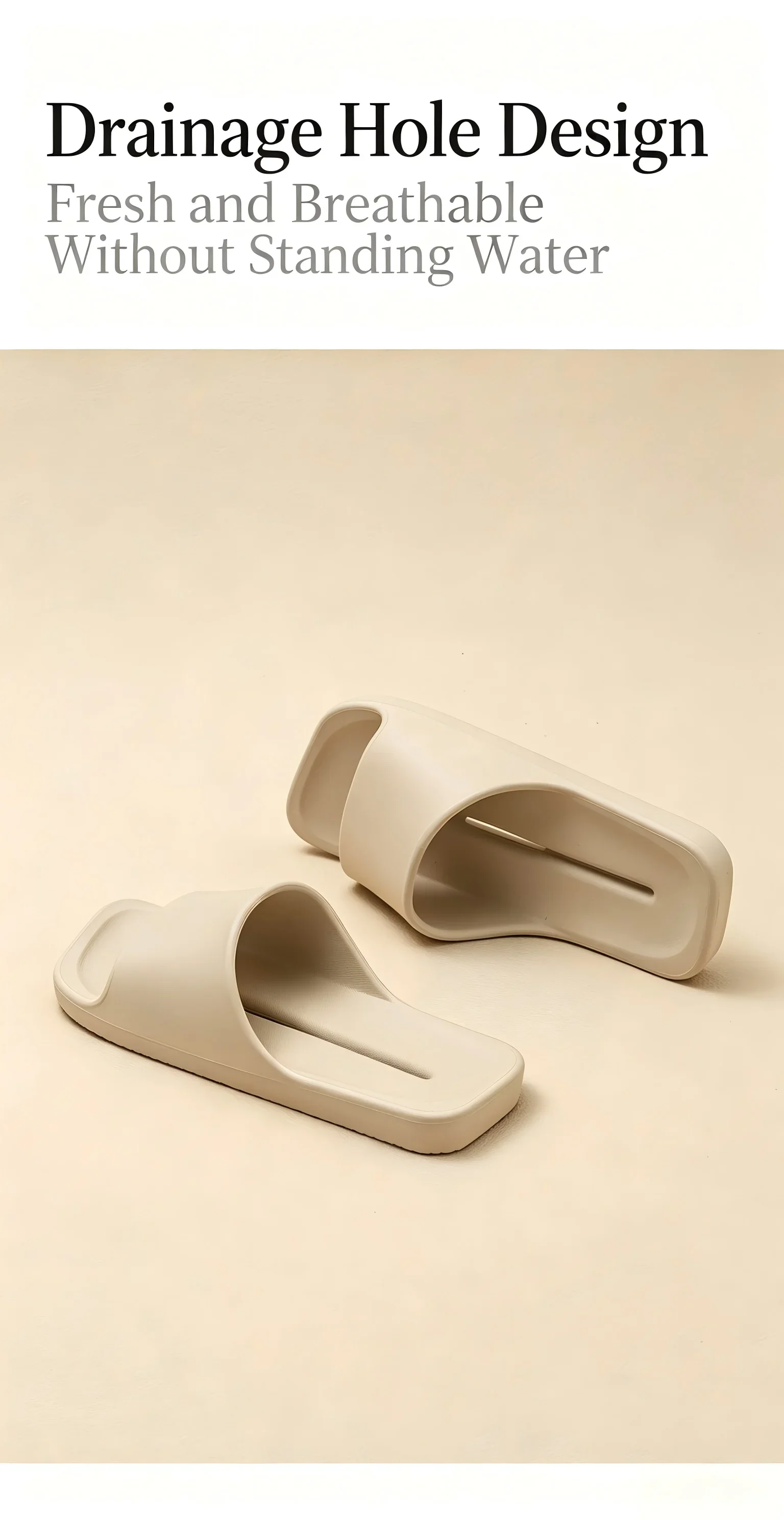 ZUOFU Unisex Schnelltrocknende EVA-Slipper für Frühling und Sommer, Rutschfest, Weich, Leicht, für Innen- und Außenbereich, Badezimmer und Zuhause – Detail 7