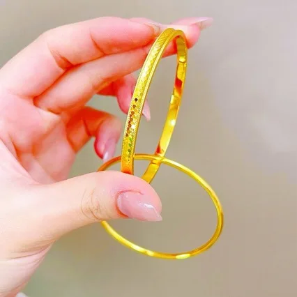 

Women's 24K Gold (AU999) High-Shine Dragon Scale Double Ring Bracelet | Liquid metal scales, gold-inlaid with might symbols