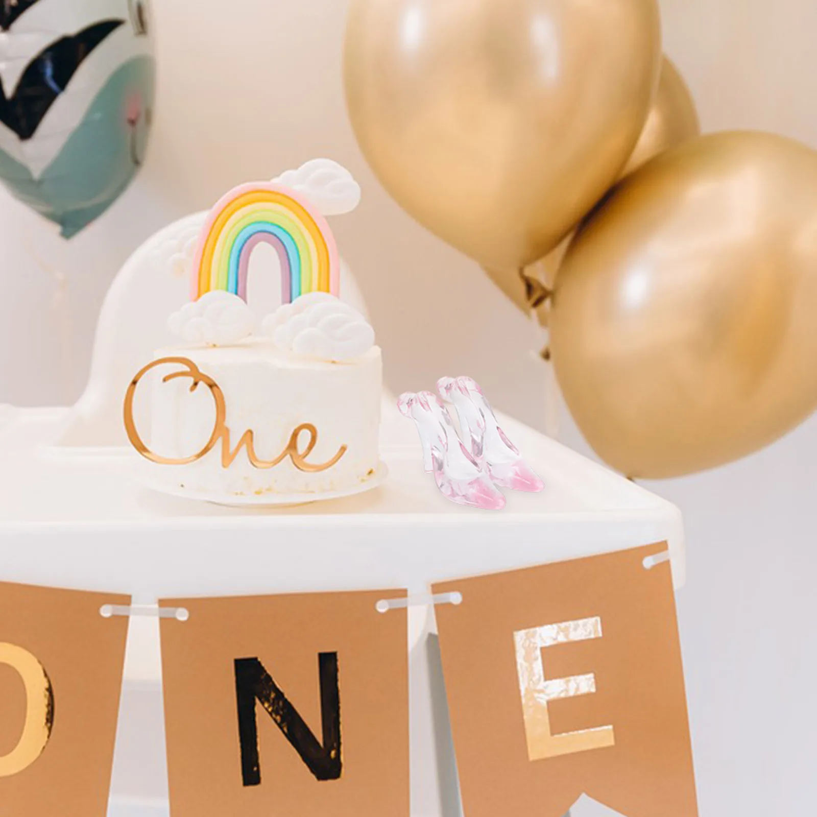 

24 Pcs High Heels Pendant Door Decoration Diy Shoe Ornament Fairy Christmas Ornaments Acrylic