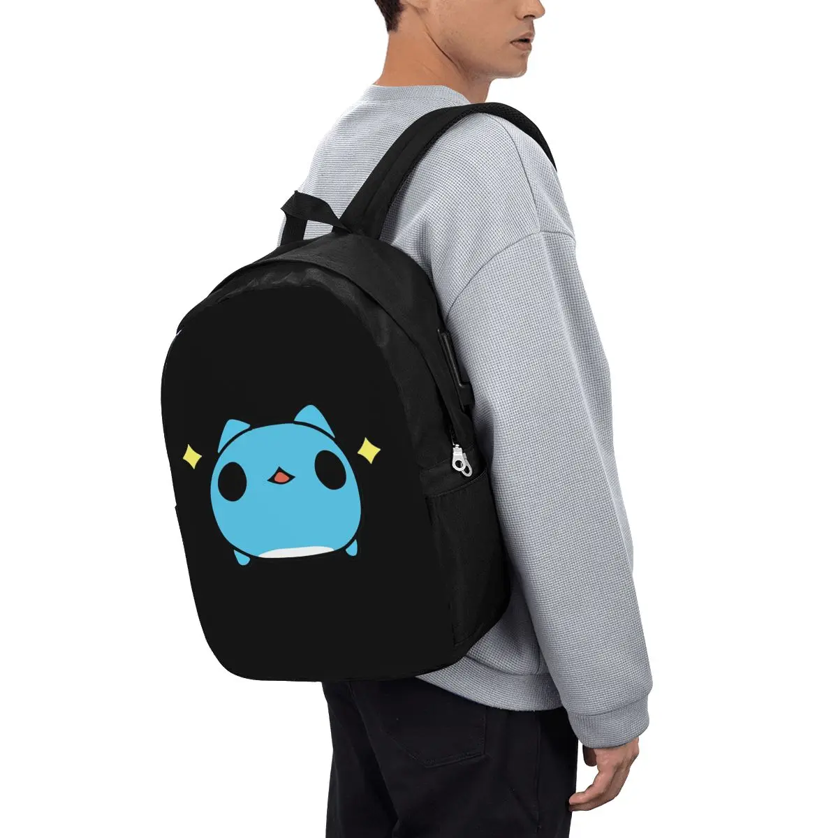 Comic Cat Bugcat Capoo Bug Cat Backpack Travel Notebook Bag ComputerCollege Student School Bag LaptopShoulder Bags for Men Women view 3