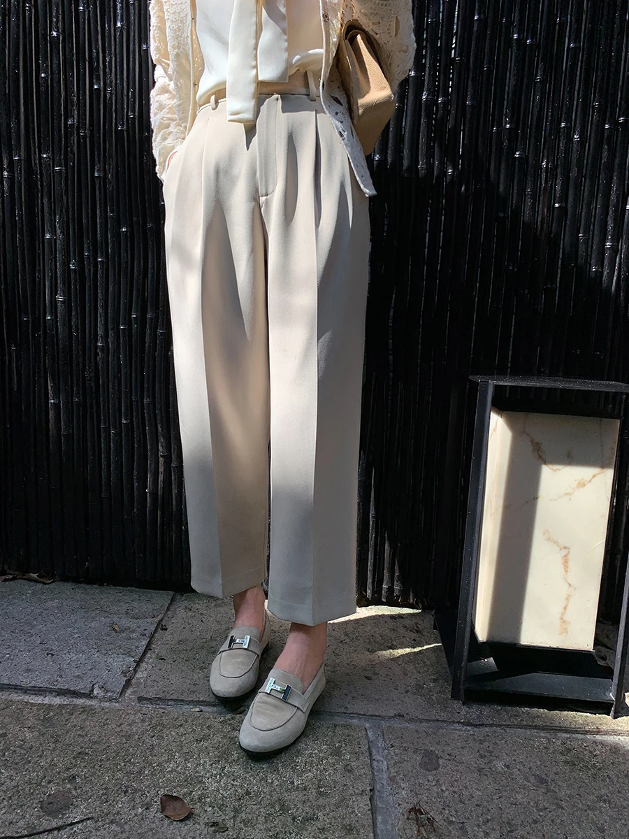 

Брюки с высокой талией CBD для похудения, эластичные плиссированные повседневные леггинсы для похудения, модель Eighteen Rooster