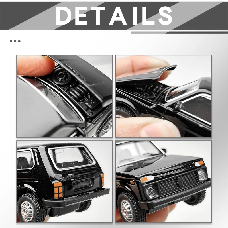 Modelo de Carro Retro Russo 1/43, Metal Fundido, Carro Compacto e Exquisito, Belo Item de Coleção, Decoração para Casa.
