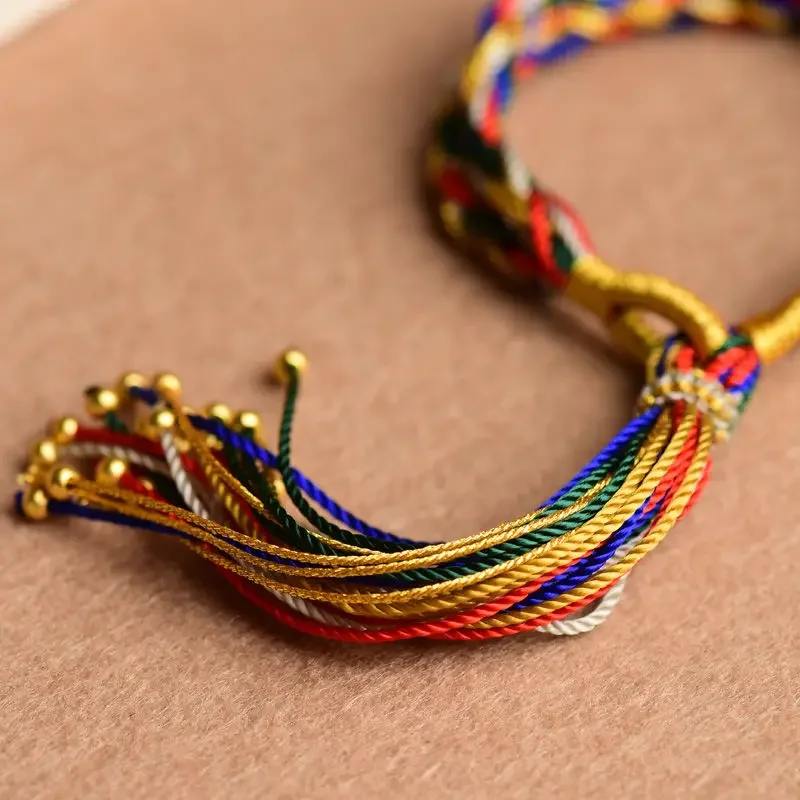 مهرجان قارب التنين حبل أحمر ملون حبل شرابة رقيقة جدا سوار المرأة قابل للتعديل المنسوجة يدويا الكبار الأطفال الإسورة