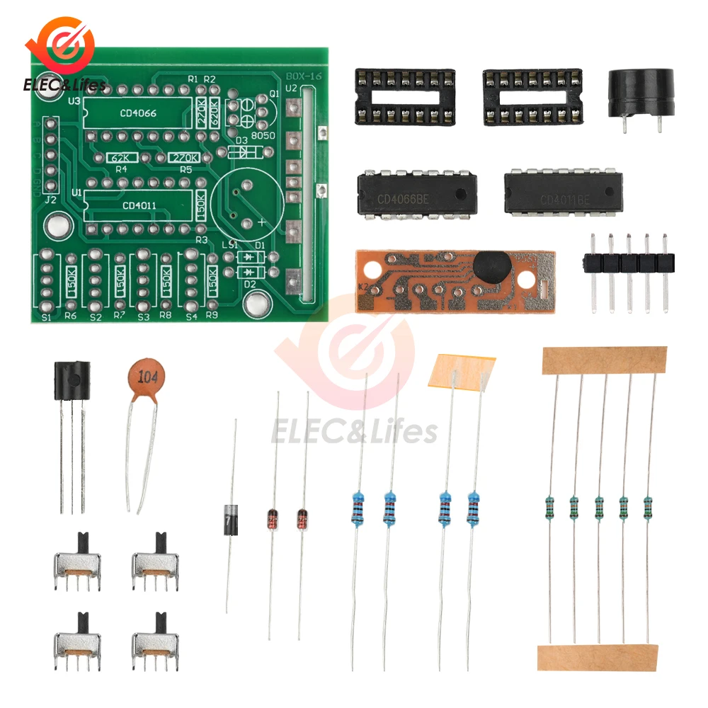 Mini 16 Sound Music Module DIY Soldering Practice Kit Fire Ambulance Bird Racing Car Sound For Electronic Experiment Maker Craft