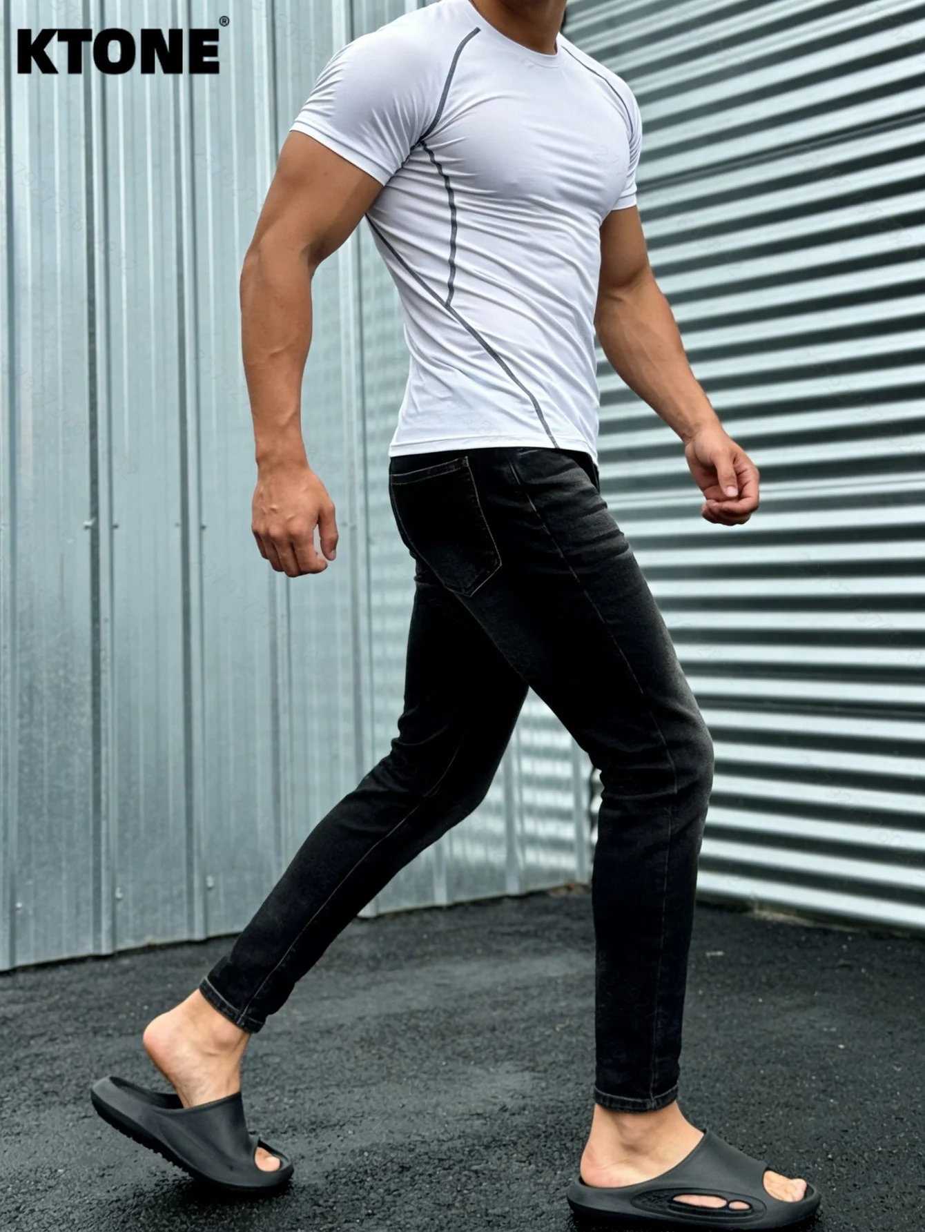 

Trendy Black Slim Jeans For Man Original Y2K Drip Style Streetwear Denim No accessories or belts included