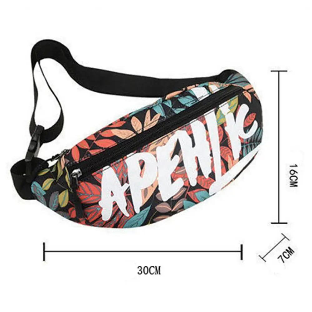 Zipper Pouch Packs Women Man Waist Fanny Pack Belt Travel Bag Purse Chest Pouch Storage Pack Messenger Crossbody Shoulder Bag