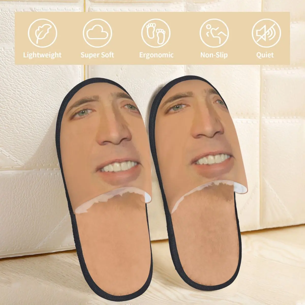 Nicolas Cage Men Women Furry slippers Warm pantoufle homme Home slippers