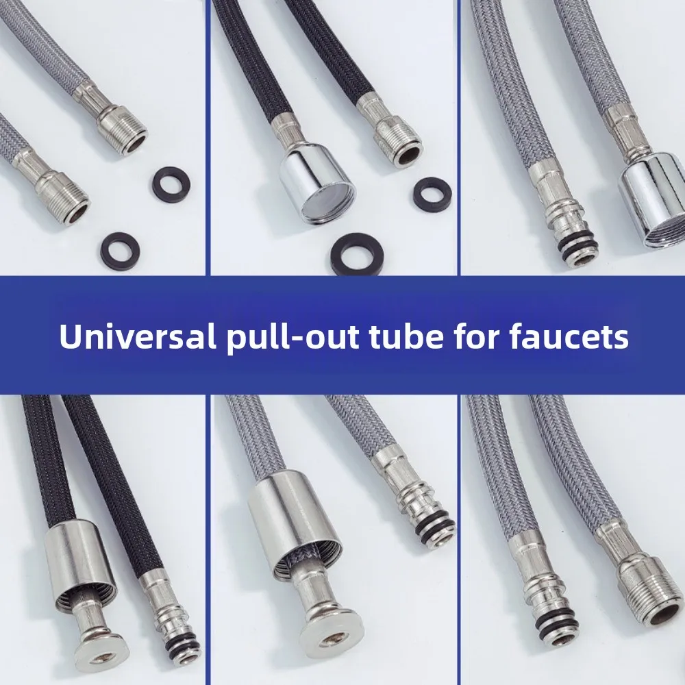 

Нейлоновый гибкий гладкий душевой шланг высокого давления для ванной комнаты, 1,5/2,0 метра, гибкий ручной антиобмоточный шланг GI/2, универсальная трубка
