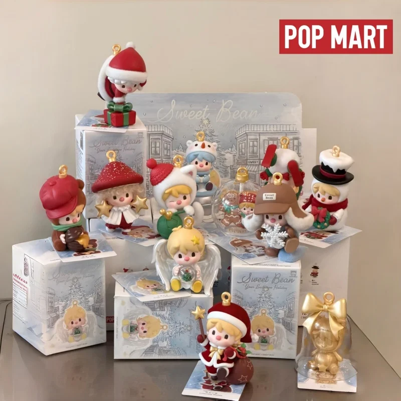 

New POPMART Original Sweet Beans Are Your Festival Series of Exquisite Figurines Blind Box Toys Kawaii Anime Toys Christmas Gift