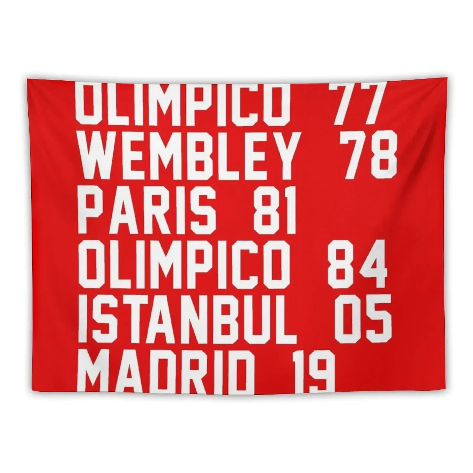 6 Times Champions League Champions - LFC Tapestry Home Decoration Accessories Room Ornaments Tapestry