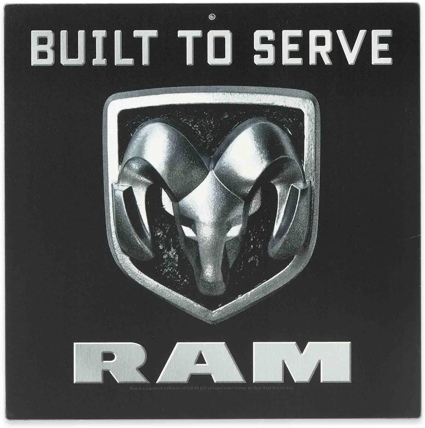 Ram Built to Serve Metal Sign - Vintage Ram Sign for Garage, Shop or Man Cave sign sign sign