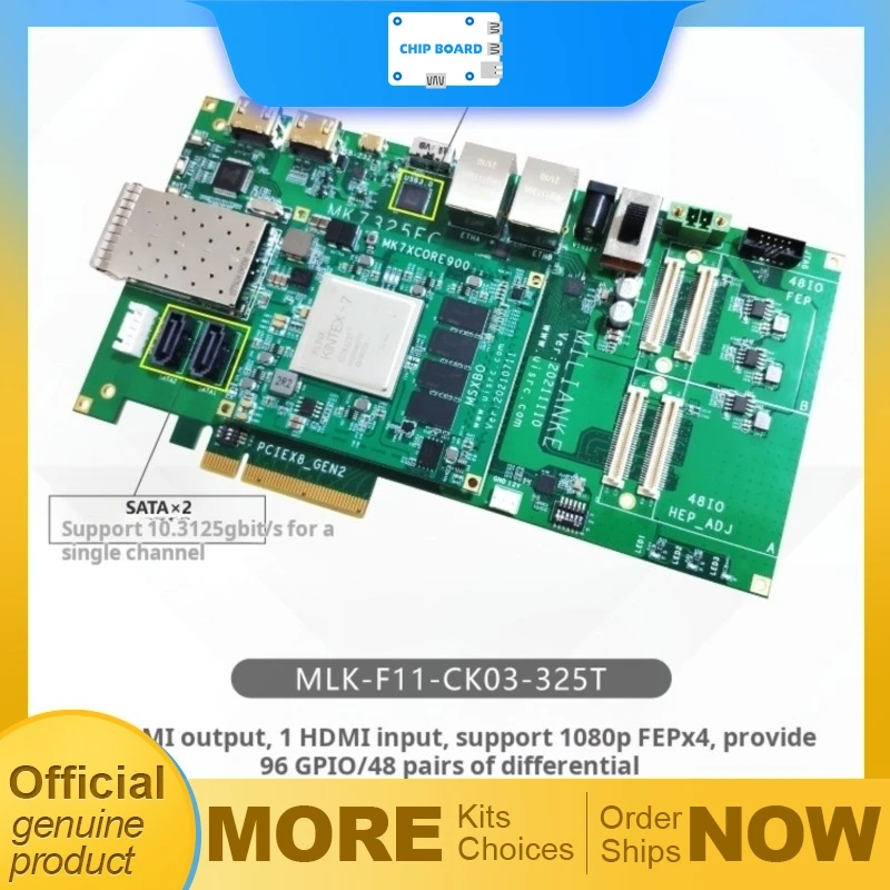 

Плата MILINKER MLK-F11-CK03 Kintex-7 FPGA от Xilinx с интерфейсами PCIe USB 3.0 и Gigabit Ethernet