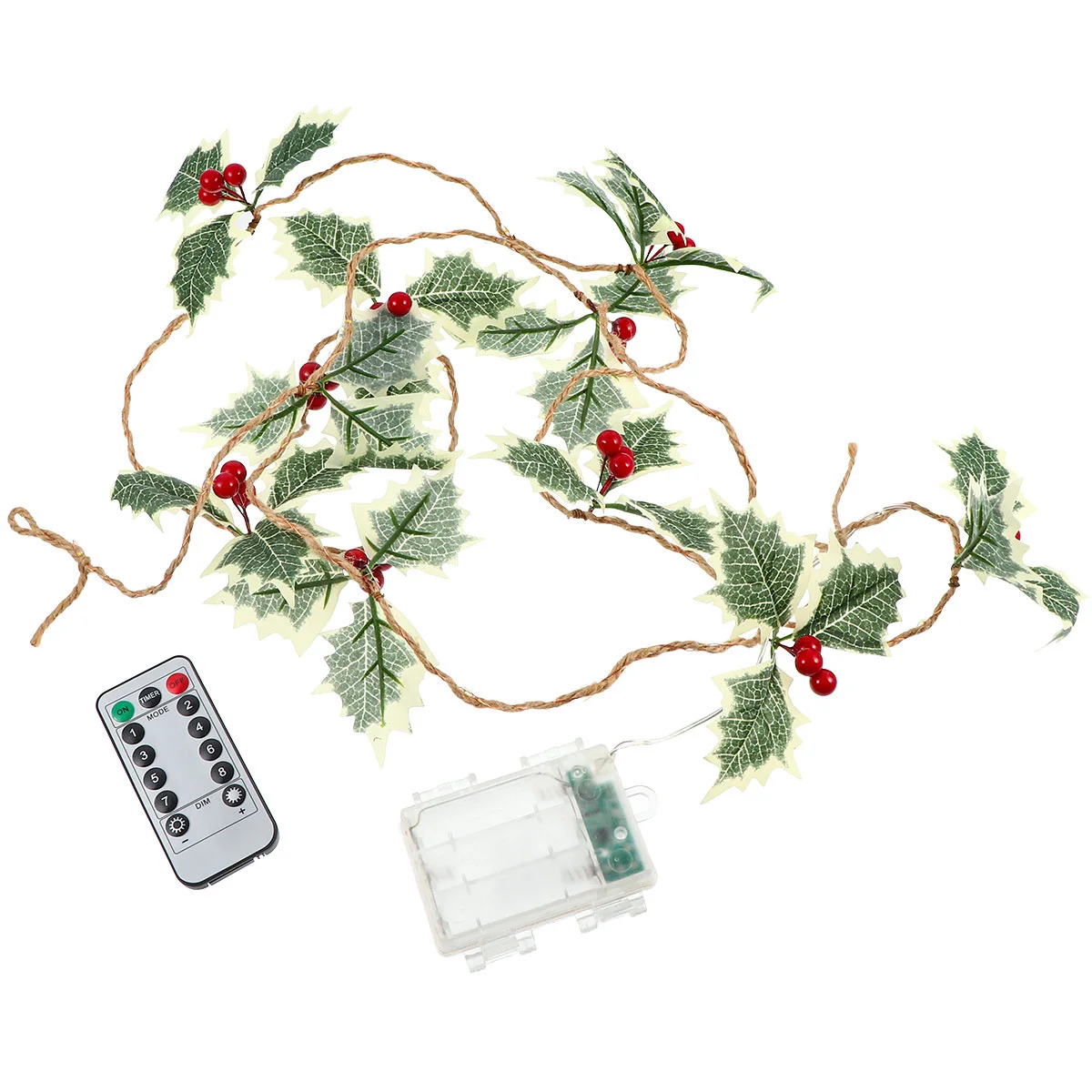 

1pc Pine Needle String Lights Red Berry Led Warm Light Christmas Decoration Party Decorative Lamp Copper Wire String Light