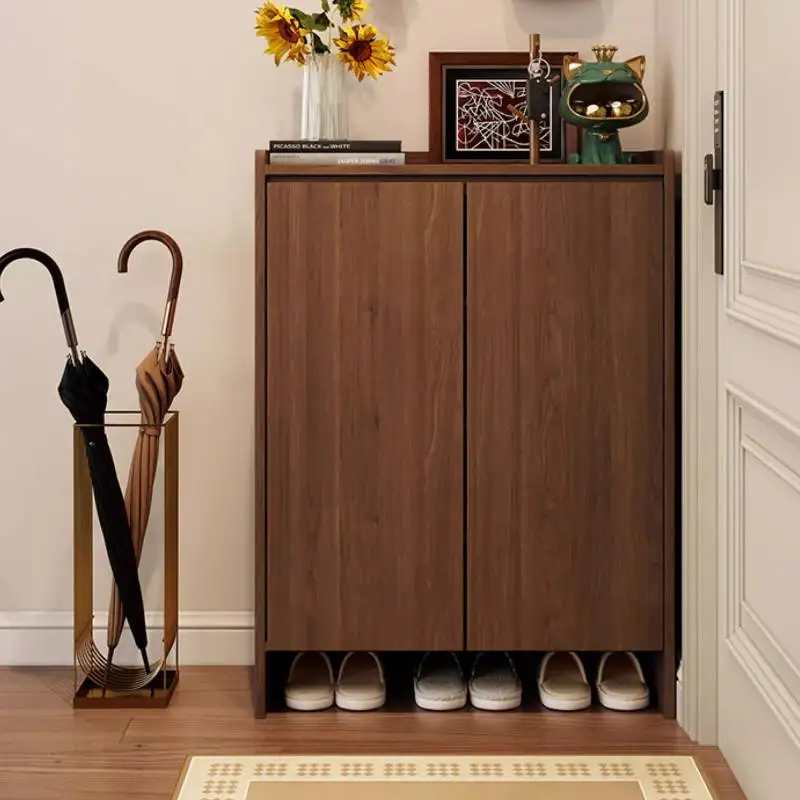 خزانة أحذية بيضاء كريمية تصميم فاخر مدخل واسع تخزين خزانة خذاء منظمات شقق أثاث Schuhregal للمنزل #3