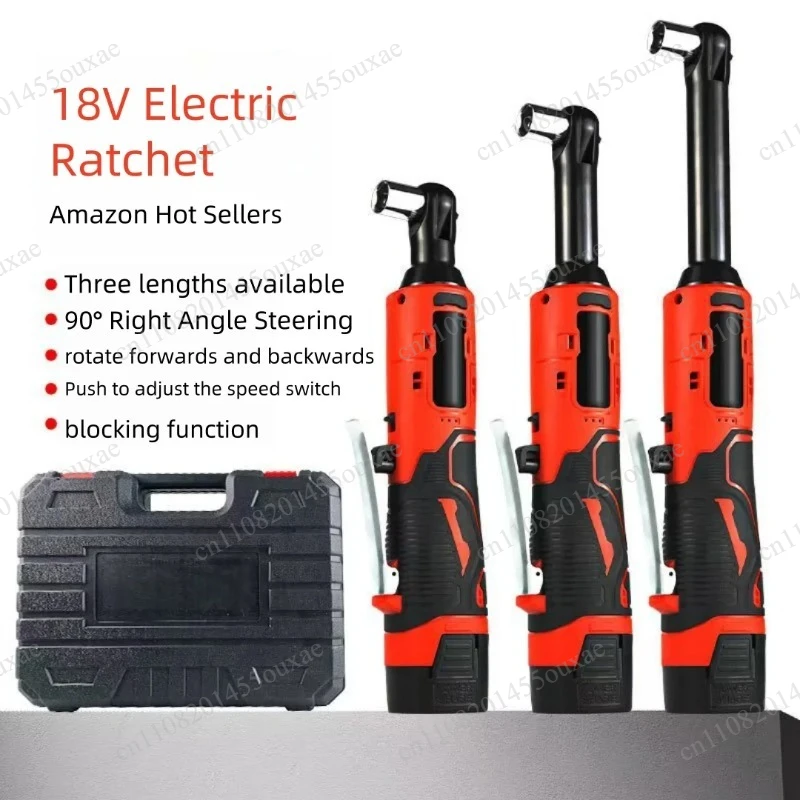 18V Cordless Electric Ratchet Wrench 90 Degree Right Angle Lithium Wrench for Truss Stage Installation