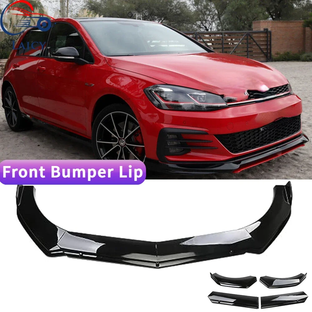 LAICY For VW Golf GTI MK5 MK6 MK7 Car Front Bumper Chin Lip Spoilers Body Kits Splitter Skirt Diffuser Protection Guard Covers