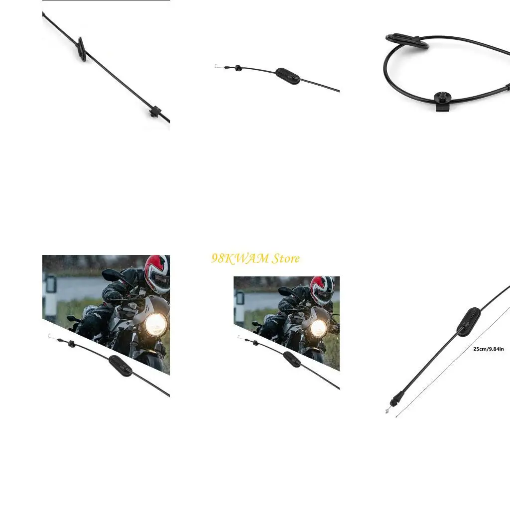 Interior Door Handle Cable, 25cm Release Linkage Assembly with Black Sheath, Reference 4056798C92 HLK2831XC for Truck Repair