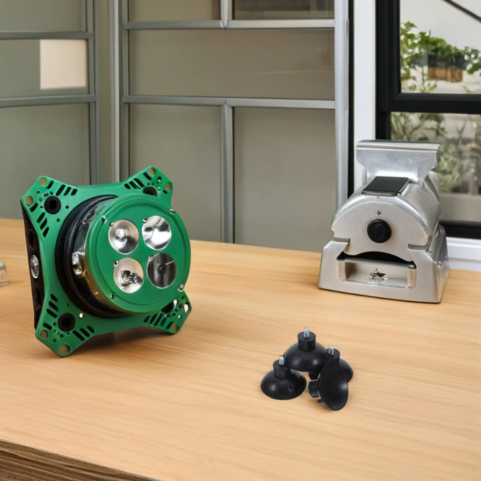 

4Pcs Black Rubber Feet Screw-on Anti-Vibration Pads for Furniture Leveling Appliances Stability Enhanced Suction Glide