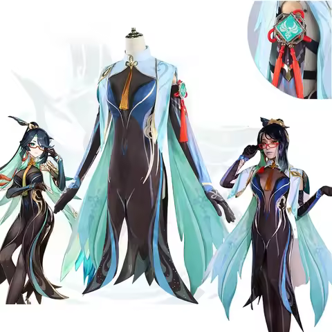In Stock Xianyun Cosplay Costume Genshin Impact Xian Yun Cosplay Dress Full Set Outfits Uniform Xian Yun Shoes Cloud Retaine