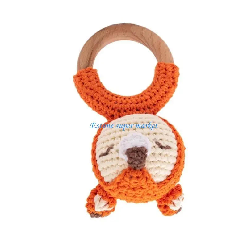 090B Handbell Rattle That Thlever Rękawoven Anime Rattle Baby Do żucia niemowlęcia Ząbek