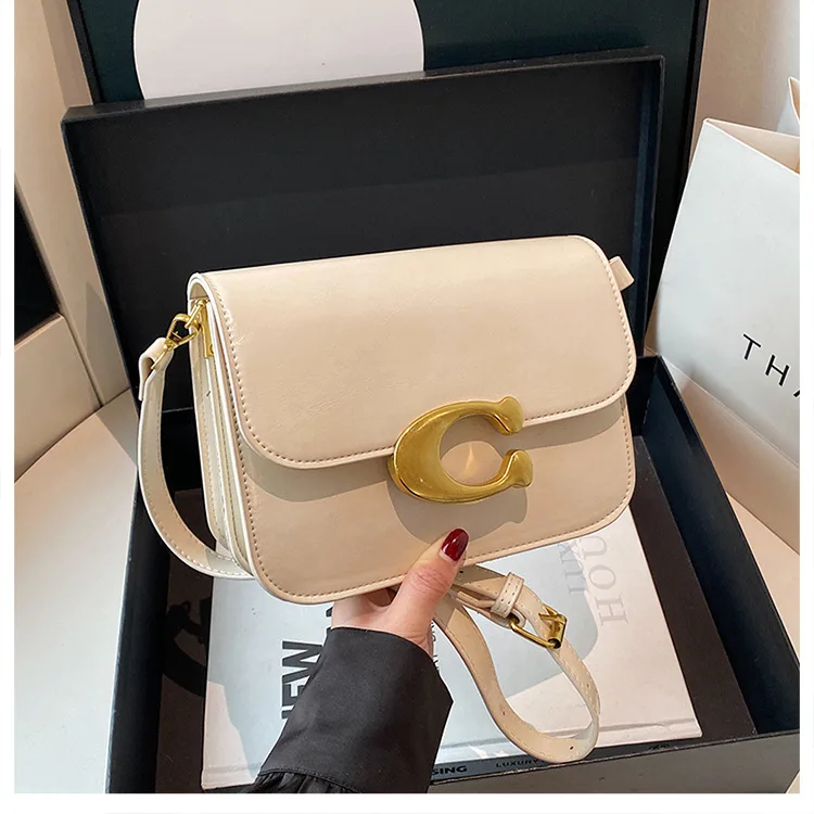 

Square Bag with Interchangeable Straps, Women's Chain & Leather Shoulder Bag, Versatile Crossbody and Top Handle Purse