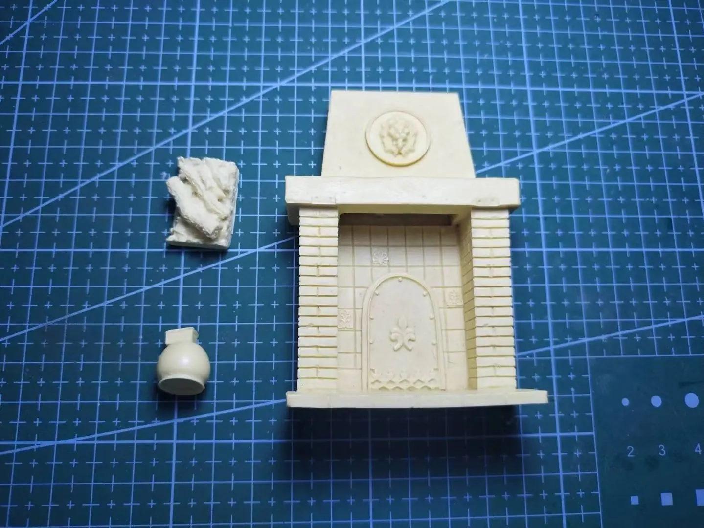 1/35  Resin Model Figure GK，fireplace , Unassembled and unpainted kit