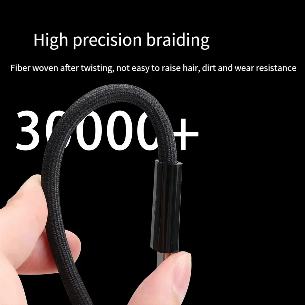 High Quality-PD240W Type C Fast Charging Cable 8K60hz HD Projection Ccreen USB Cable 2M Black 1 PCS