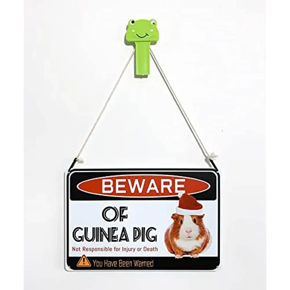 New Beware of Guinea Pig Sign - Guinea Pig Cage Decor Accessories For Guinea Pig Hideout,House