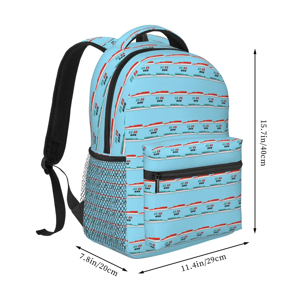 Japanese Shinkansen Bullet Trains Student Backpack School Bag Hiking Travel Daypack for Boys Girls Fashion Bookbag Shoulder Bags