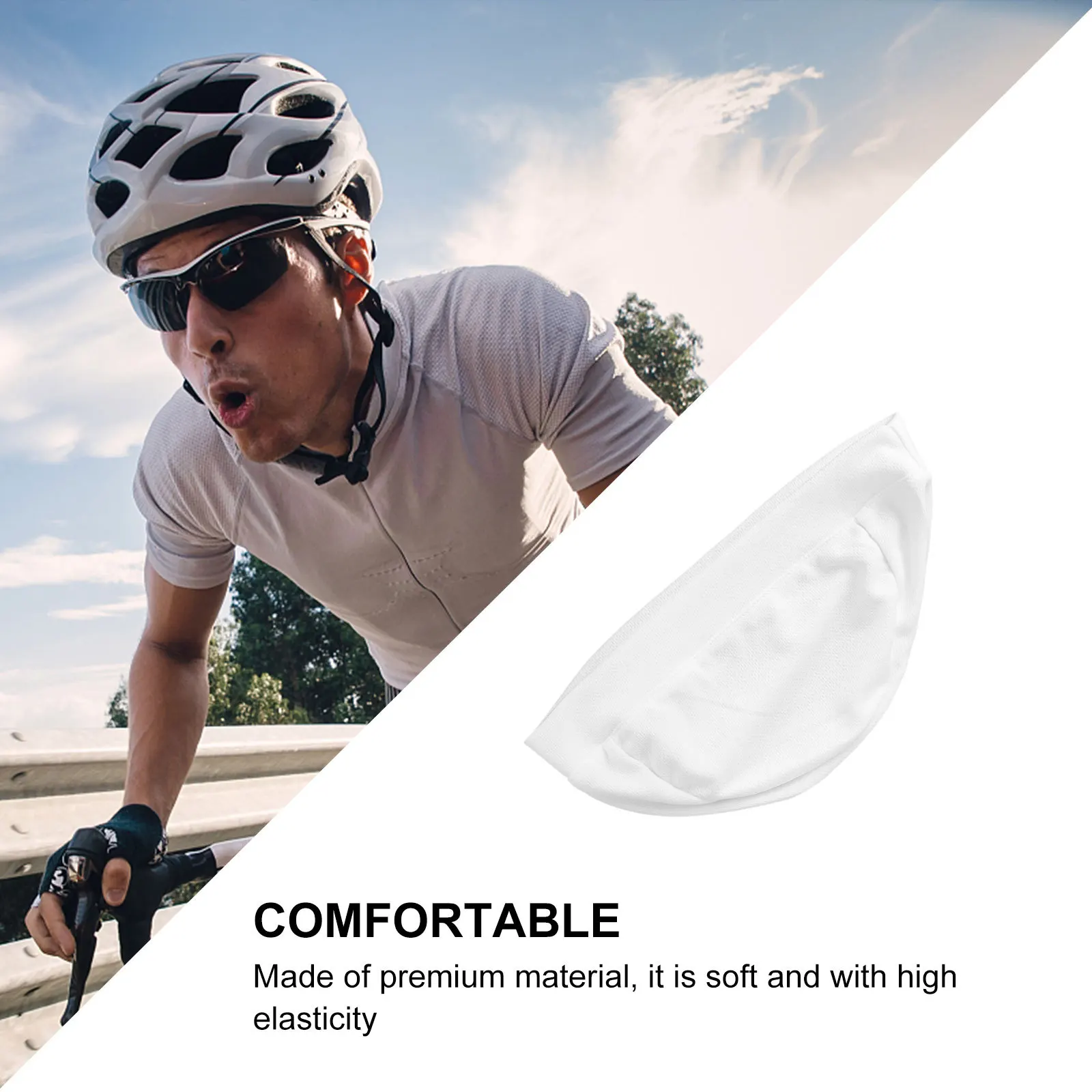 

Skull Cap Quick Dry High Elasticity Cycling Beanie for Men Women Sweat Absorbing Lightweight Breathable Sports Headwear for Road