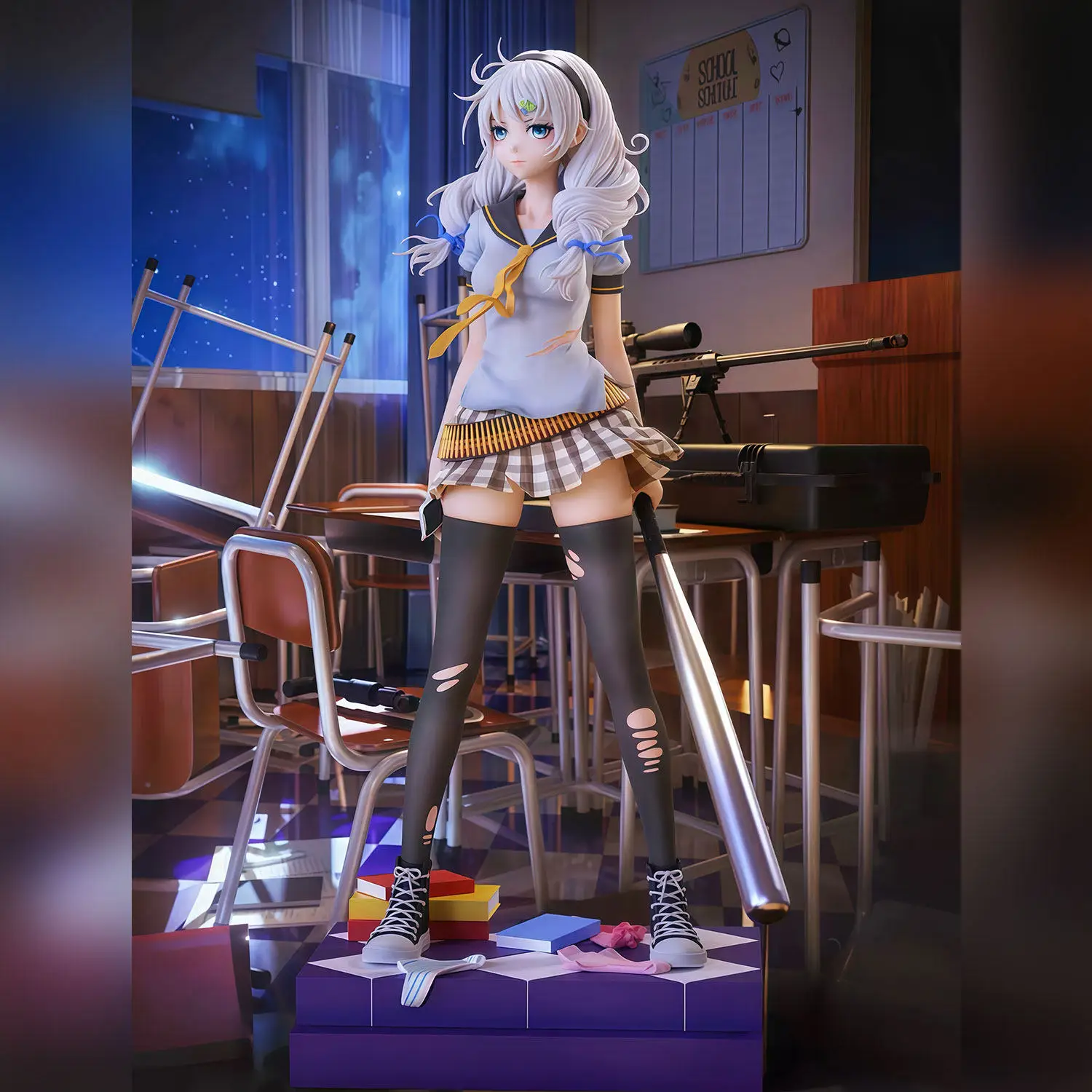 

Mihoyo Honkai Impact 25cm Kiana Kaslana School Uniform Baseball Bat Series High Quality Gk Collectible Figurine Decor Gift