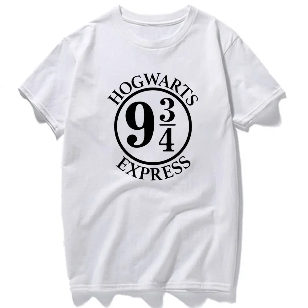 HP Vintage Platform Nine and Three Quarters T Shirt for Men 934 Graphic Print Short Sleeves Tshirt O-Neck Cotton Tops Tee Shirts