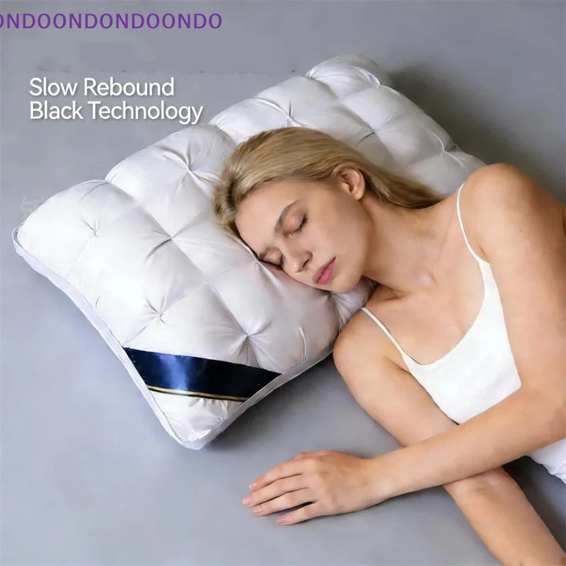 Non-Collapse Ergonomic Sleep Pillow High Quality Soft Fluffy Neck Cushion for Home Bedroom Travel Nap Use