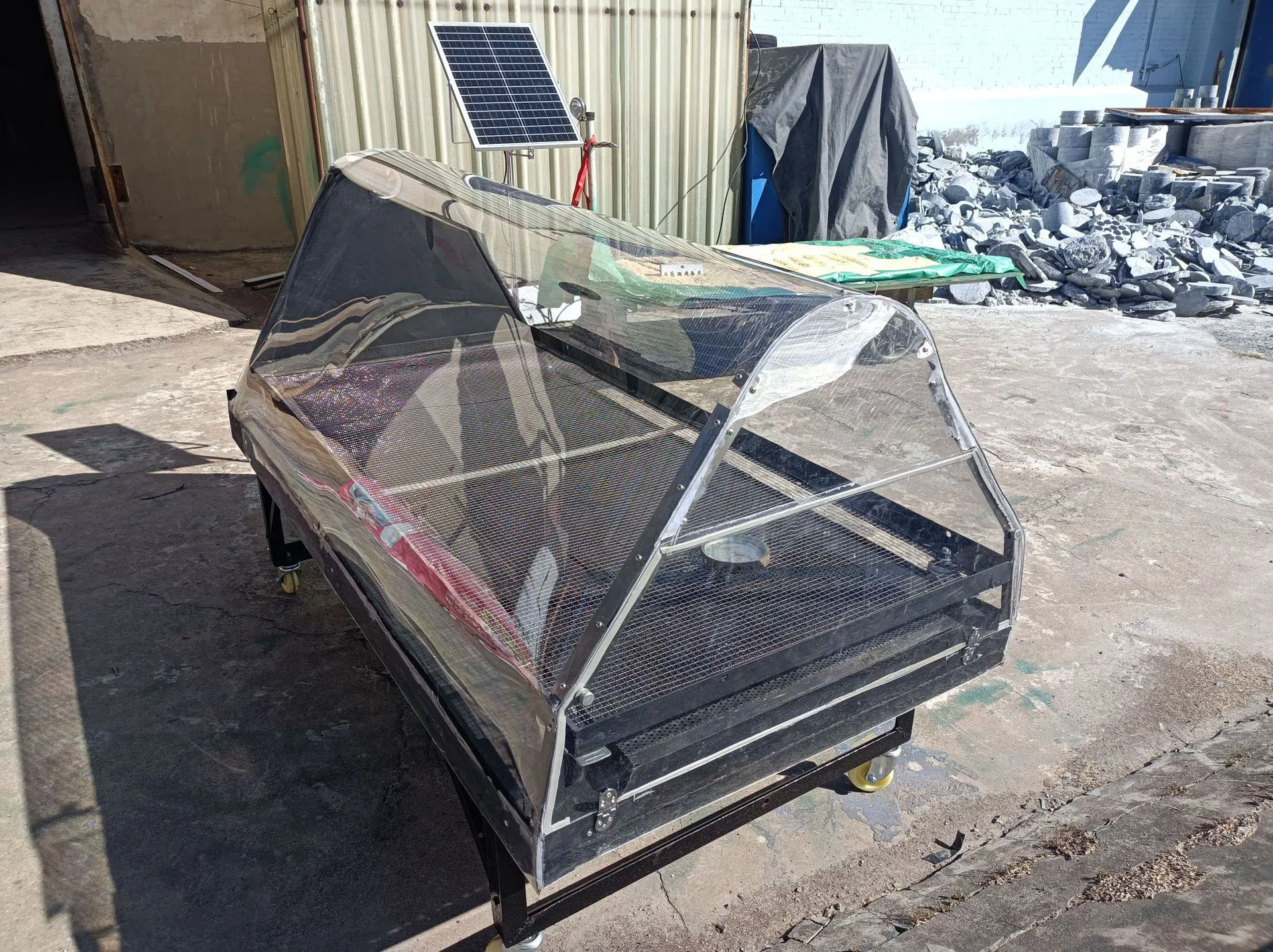 الخضروات الفواكه المأكولات البحرية مصنع الأطعمة المجففة التجارة الخارجية مصنع تجهيز الخضروات محرك مجفف بالطاقة الشمسية