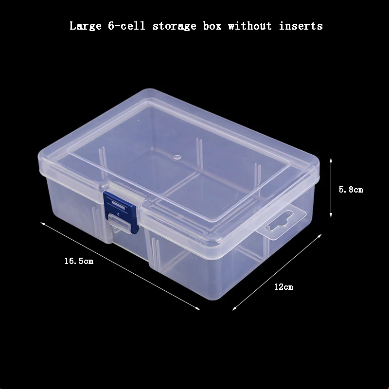 Large Pp Transparent Plastic Tool Storage Box Large Capacity Electronic Components Cosmetics Stationery Packaging Box