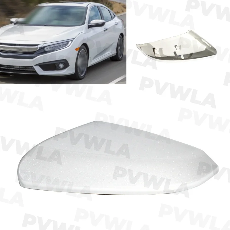 

For Honda Civic 2016 2017 2018 2019 2010 2021 American Version 1 pc Left Side Pearl White Painted Rear Mirror Cover