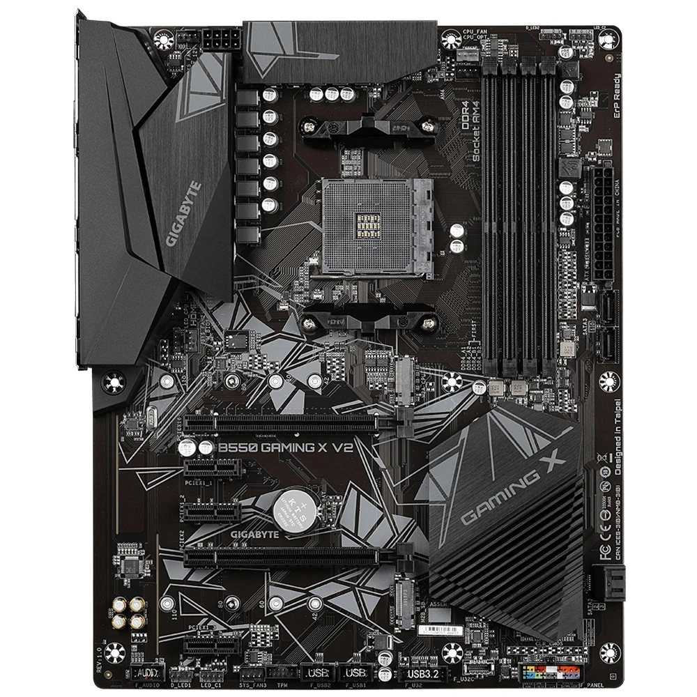 Placa base GIGABYTE B550 GAMING X V2 para AMD, compatible con B550 AM4, RAM DDR4, Ryzen 7 5800X3D, 5 5600X/5500, 7 5700X, CPU M.2 ATX