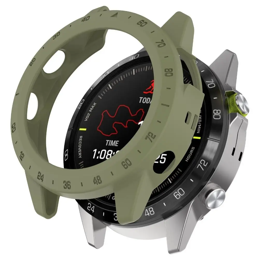 Soft Bumper TPU Protective Case Cover Edge Shell Screen Protector For Garmin MARQ 2 Athlete/Captain/Golfe