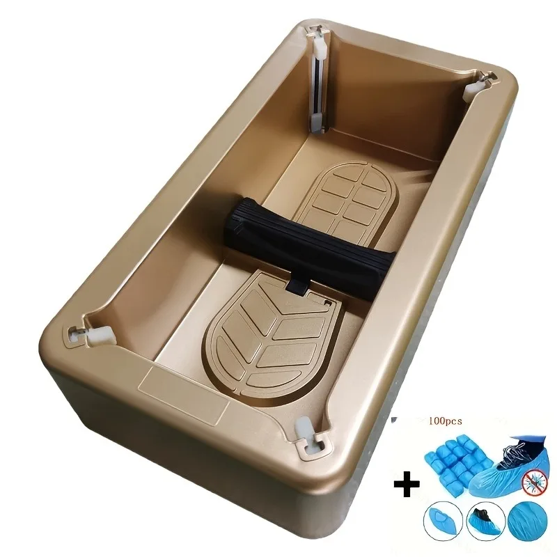 New Shoe Cover Machine with 100 Shoe Covers Automatic Shoe Wearing Device for Parties Gatherings Home Use To Avoid Guests' Shoes