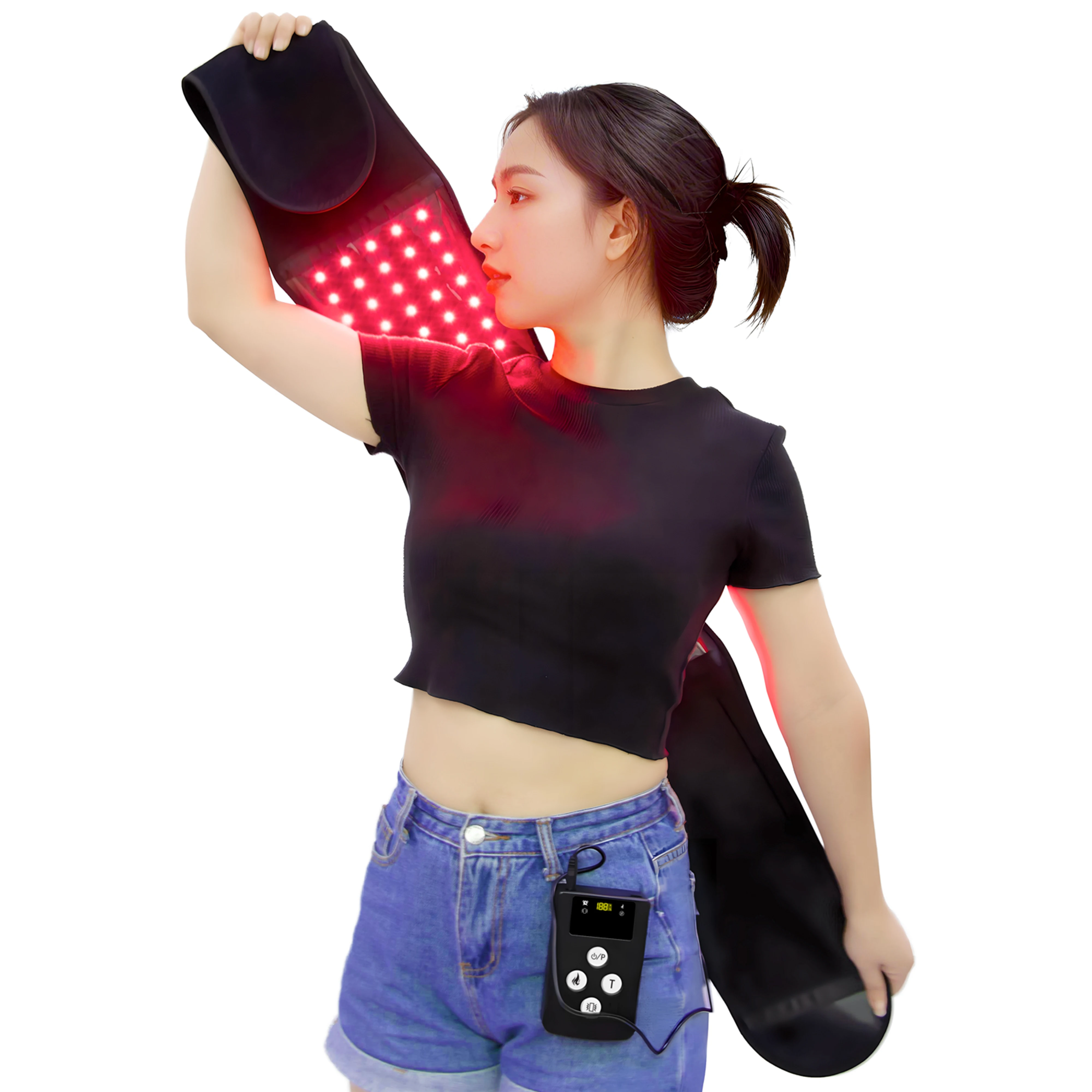 Hand Held Multi-Function Power Bank Red Light Therapy 660nm/850nm 105LED Waterproof