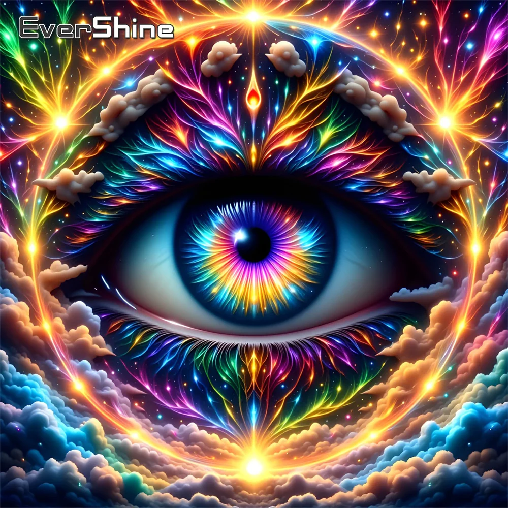 Evershine Diamantmalerei Landschaft Vollquadrat Stickerei Strasssteine Diamantmosaik Wolke Handgemachtes Hobby