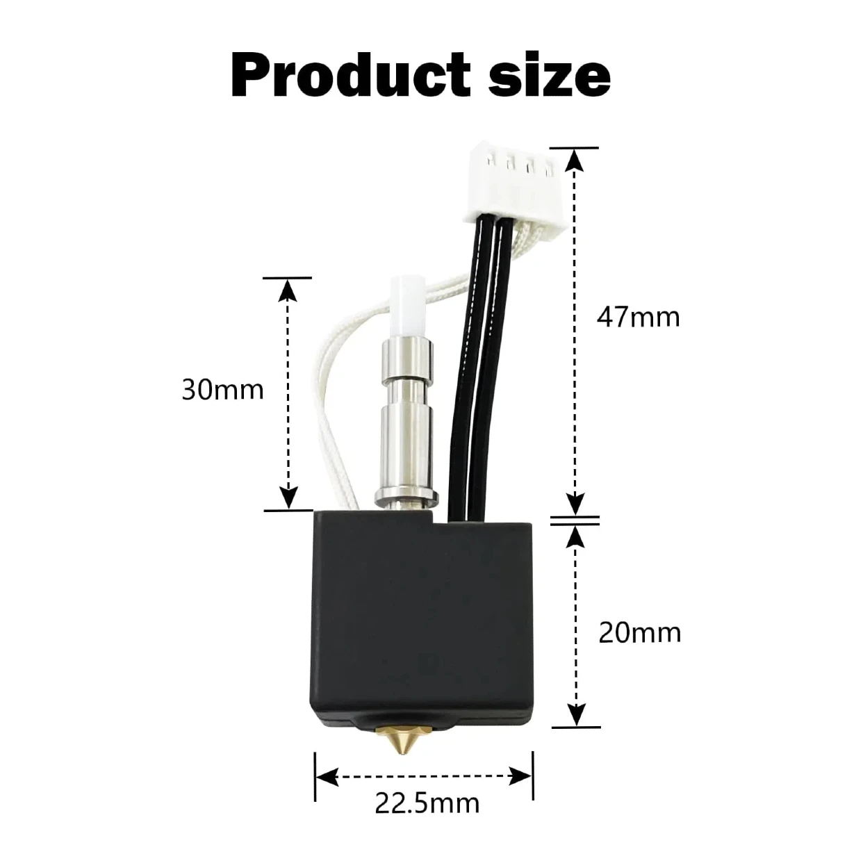 Głowica drukująca Kobra S1 do drukarki 3D Anycubic S1C, zmontowana głowica Kobra S1, adapter głowicy drukującej do Kobra S1 Combo — zdjęcie produktu 6