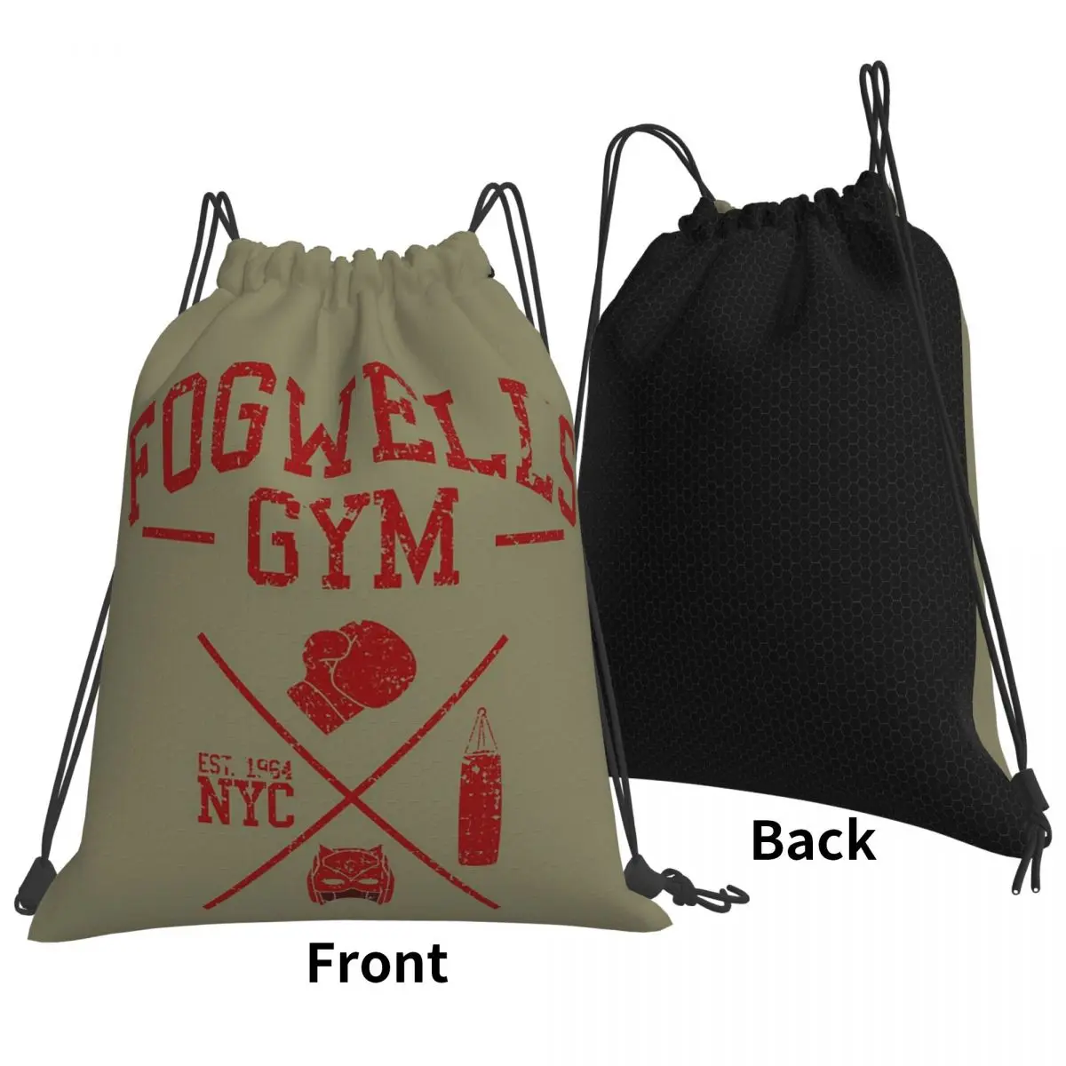 Fogwell's Gym Backpacks Multi-function Portable Drawstring Bags Sports Bag Book Bags For Man Woman Students