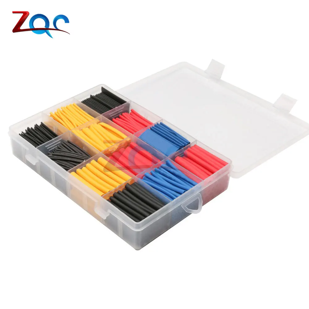 

780pcs Color Heat Shrink Tubing Combination Bag Set Multi-color Eva Polyolefin Heat Shrink Tubing Shrink Ratio 2:1